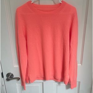 NO TAG Coral Orange Cashmere Sweater